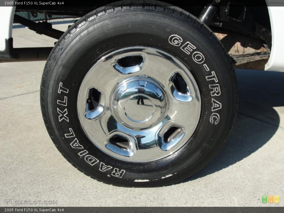 2005 Ford F150 XL SuperCab 4x4 Wheel and Tire Photo #41172250