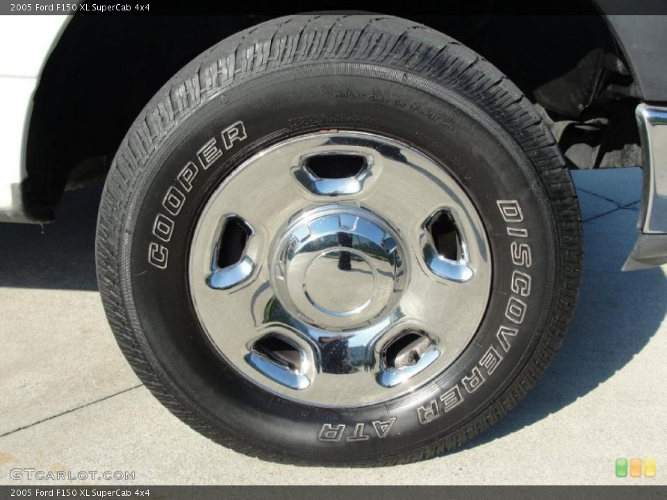 2005 Ford F150 XL SuperCab 4x4 Wheel and Tire Photo #41172266