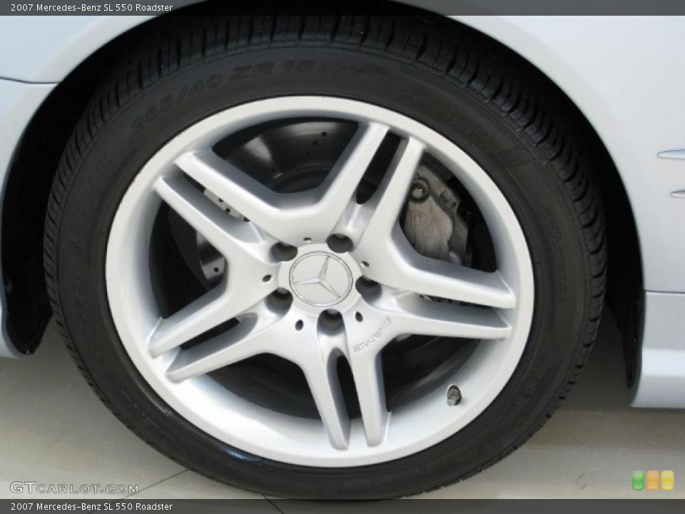 2007 Mercedes-Benz SL 550 Roadster Wheel and Tire Photo #41180006
