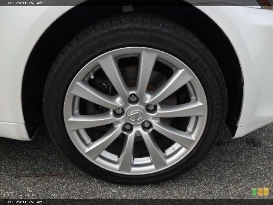 2007 Lexus IS 250 AWD Wheel and Tire Photo #41184162