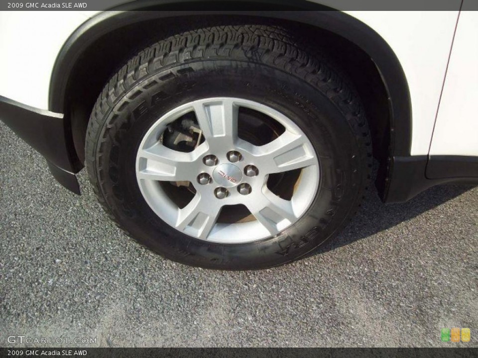 2009 GMC Acadia SLE AWD Wheel and Tire Photo #41185574