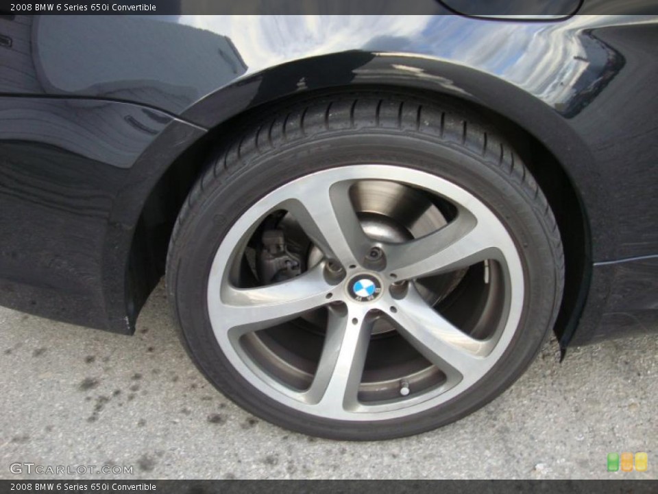 2008 BMW 6 Series 650i Convertible Wheel and Tire Photo #41195590