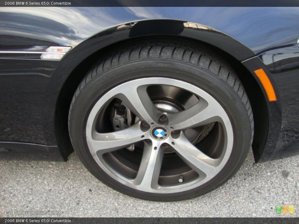 2008 BMW 6 Series 650i Convertible Wheel and Tire Photo #41195610