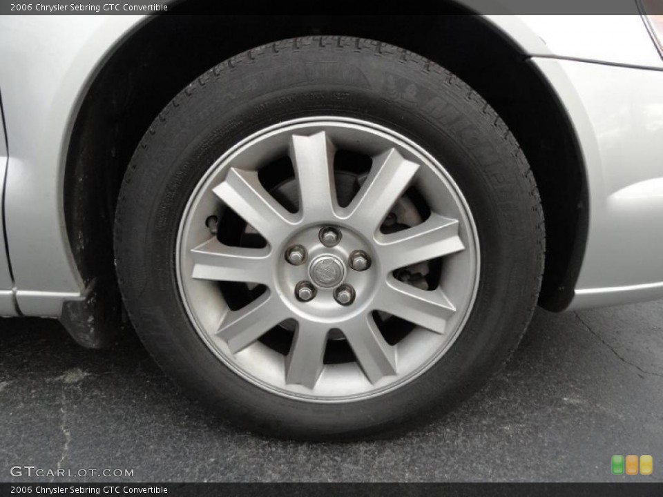 2006 Chrysler Sebring GTC Convertible Wheel and Tire Photo #41198266