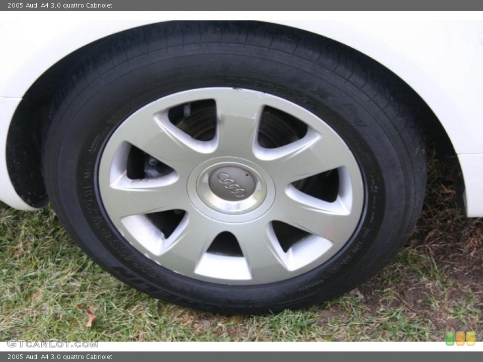 2005 Audi A4 3.0 quattro Cabriolet Wheel and Tire Photo #41198334