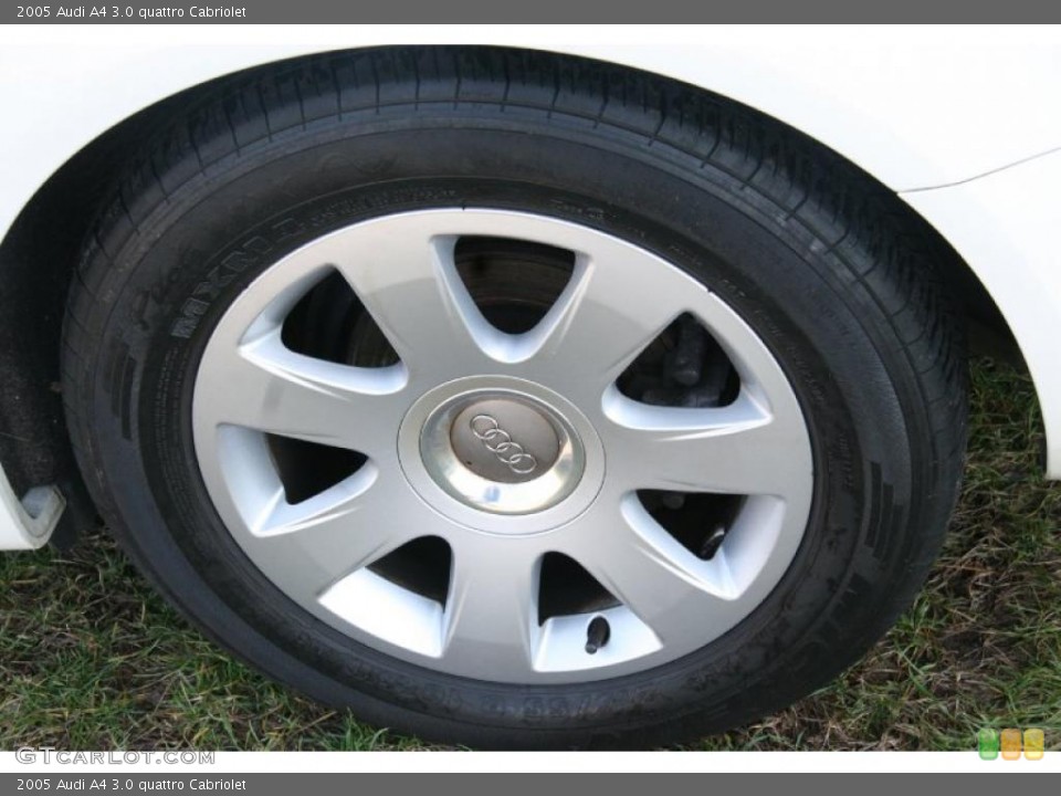 2005 Audi A4 3.0 quattro Cabriolet Wheel and Tire Photo #41198350