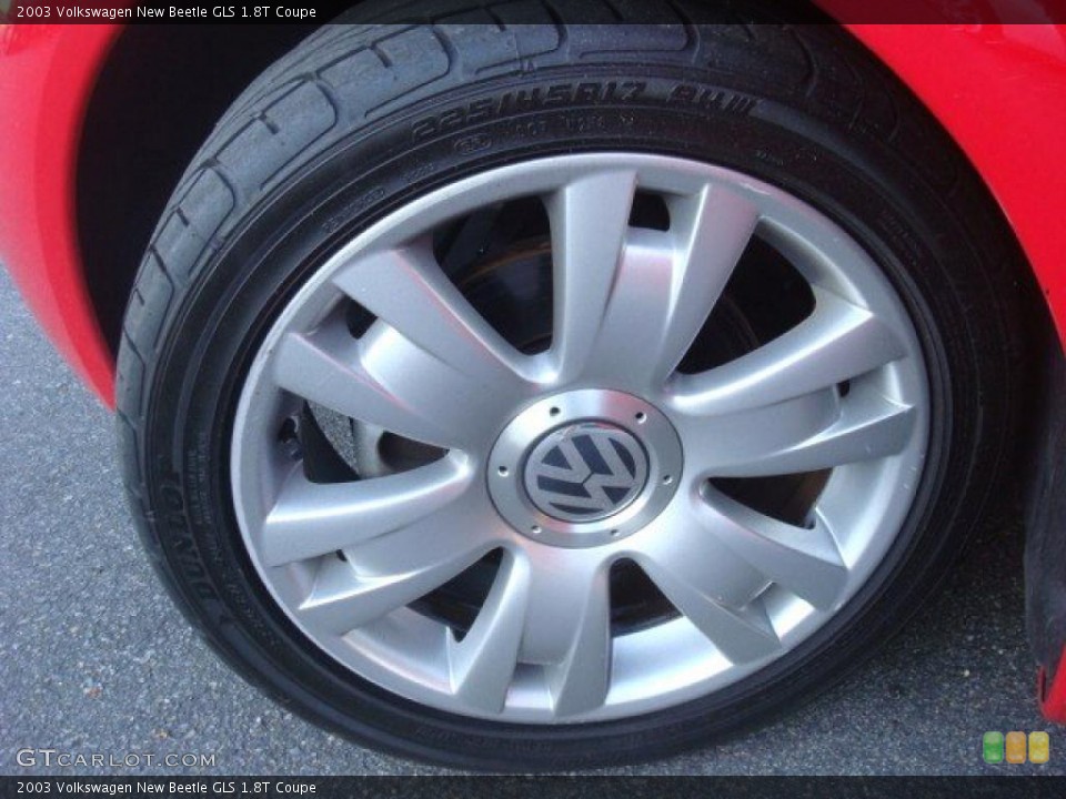 2003 Volkswagen New Beetle GLS 1.8T Coupe Wheel and Tire Photo #41207470
