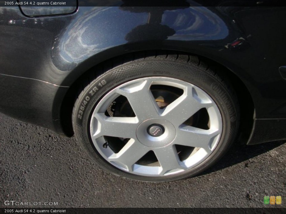 2005 Audi S4 4.2 quattro Cabriolet Wheel and Tire Photo #41211144