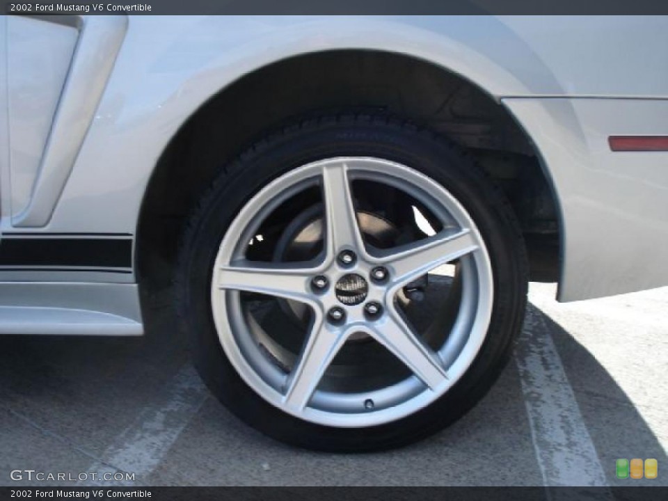 2002 Ford Mustang V6 Convertible Wheel and Tire Photo #41216703