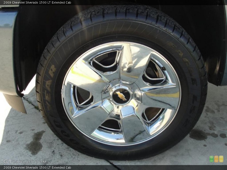 2009 Chevrolet Silverado 1500 LT Extended Cab Wheel and Tire Photo #41220727