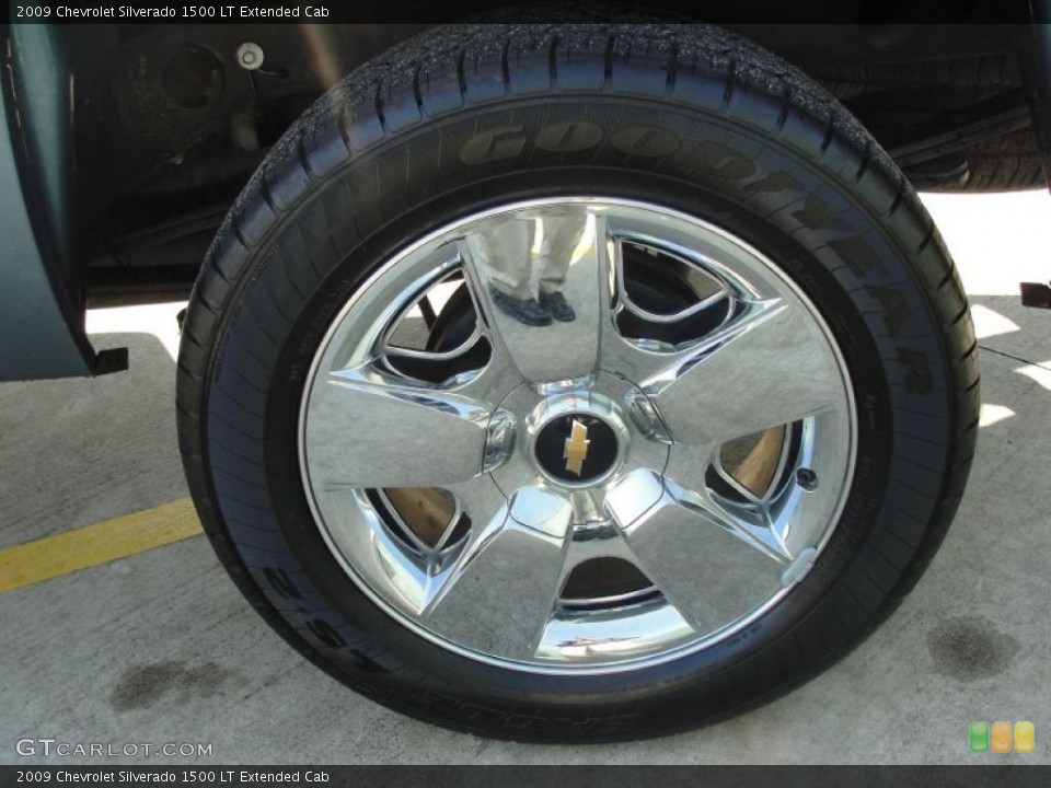 2009 Chevrolet Silverado 1500 LT Extended Cab Wheel and Tire Photo #41220743