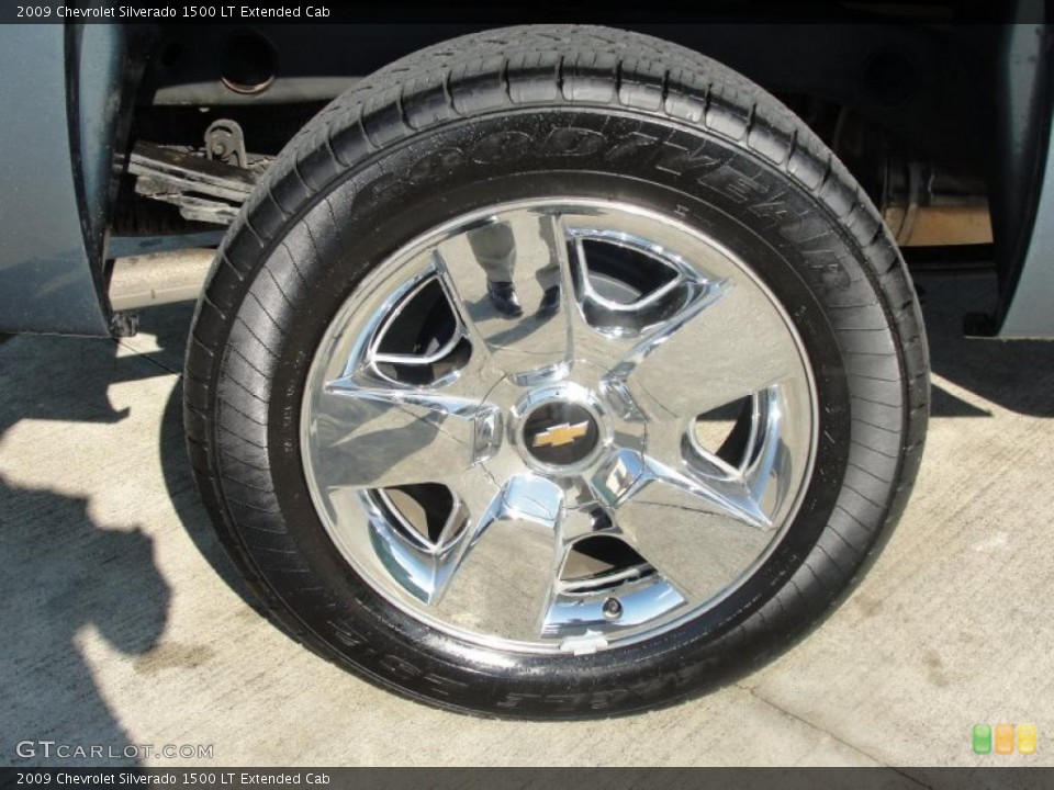2009 Chevrolet Silverado 1500 LT Extended Cab Wheel and Tire Photo #41220759