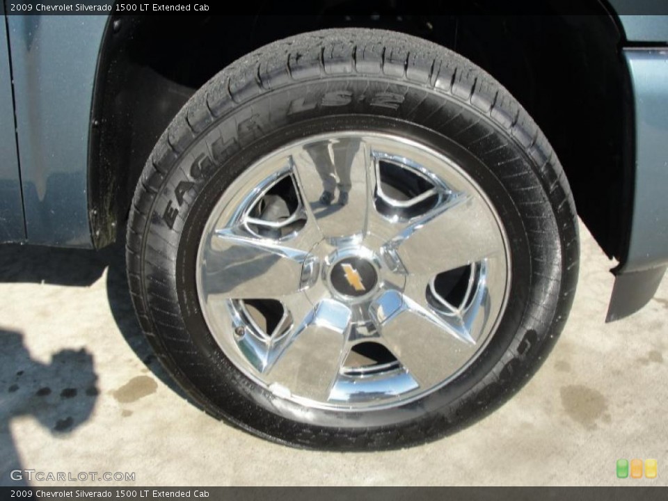 2009 Chevrolet Silverado 1500 LT Extended Cab Wheel and Tire Photo #41220791