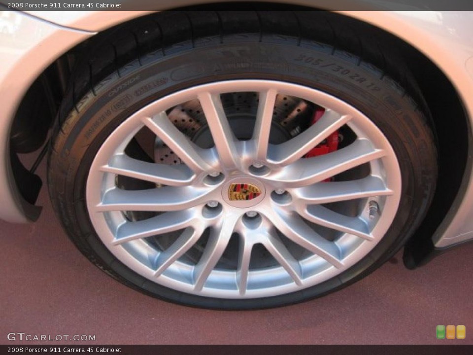 2008 Porsche 911 Carrera 4S Cabriolet Wheel and Tire Photo #41221679