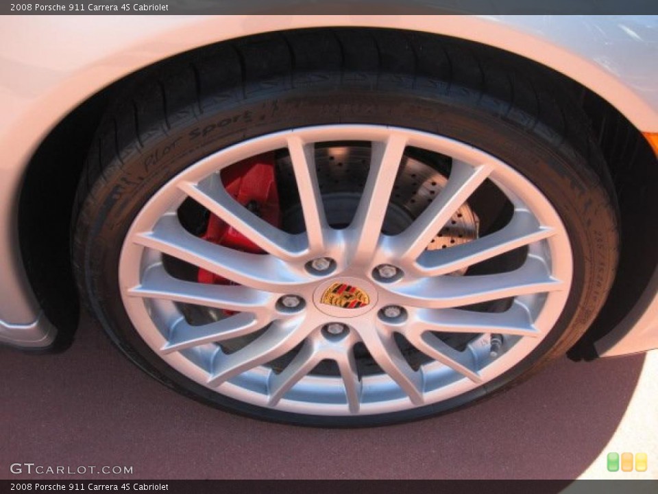 2008 Porsche 911 Carrera 4S Cabriolet Wheel and Tire Photo #41221695