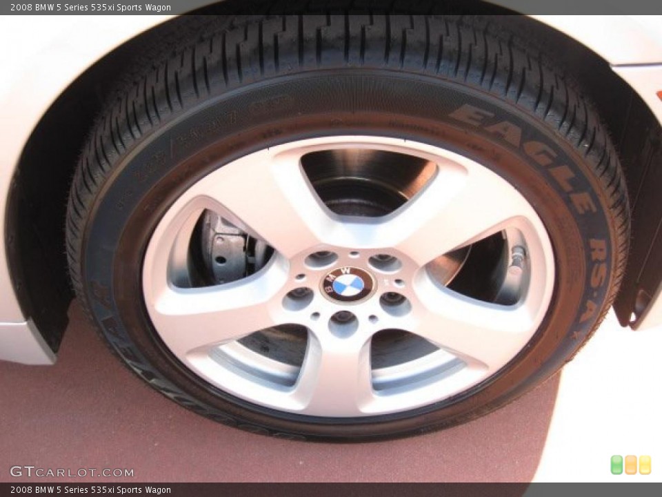 2008 BMW 5 Series 535xi Sports Wagon Wheel and Tire Photo #41222235
