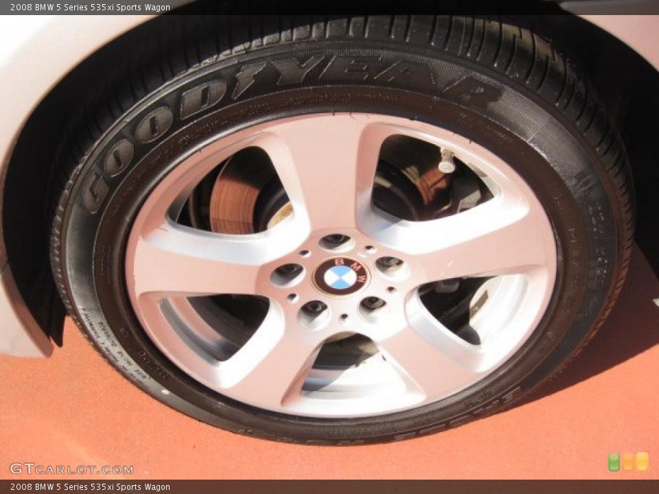 2008 BMW 5 Series 535xi Sports Wagon Wheel and Tire Photo #41222263