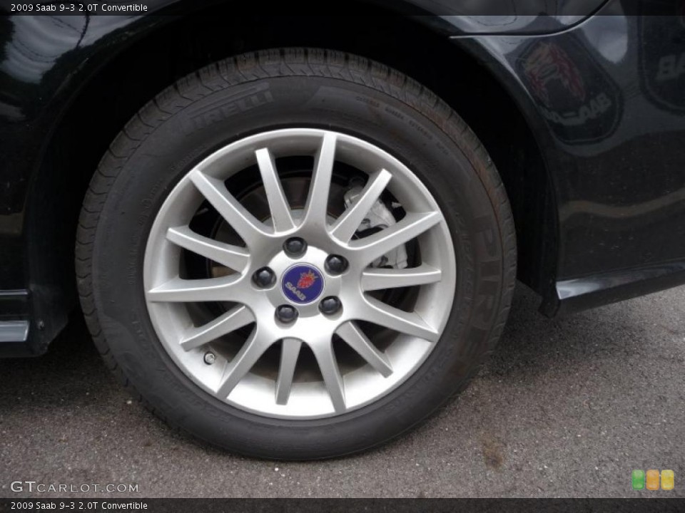 2009 Saab 9-3 2.0T Convertible Wheel and Tire Photo #41225159