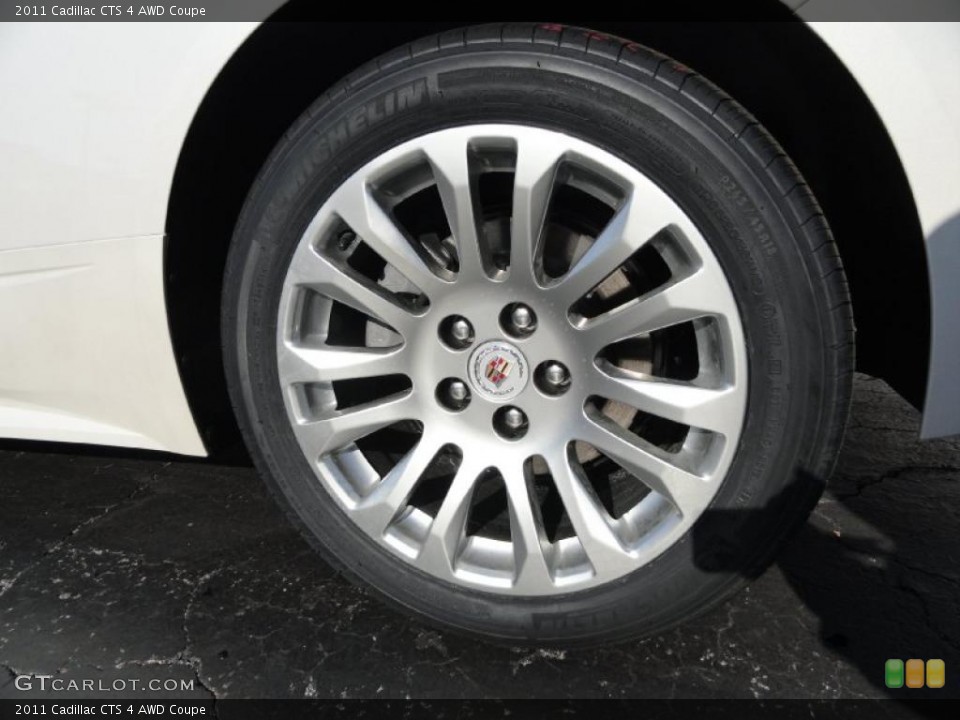 2011 Cadillac CTS 4 AWD Coupe Wheel and Tire Photo #41231015