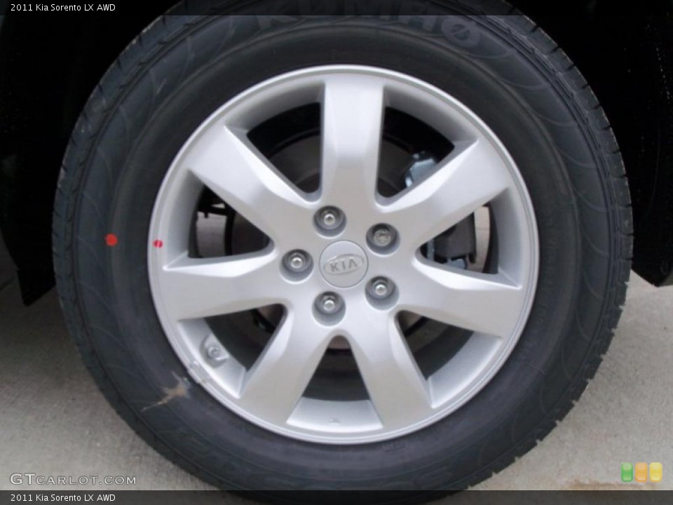 2011 Kia Sorento LX AWD Wheel and Tire Photo #41234599