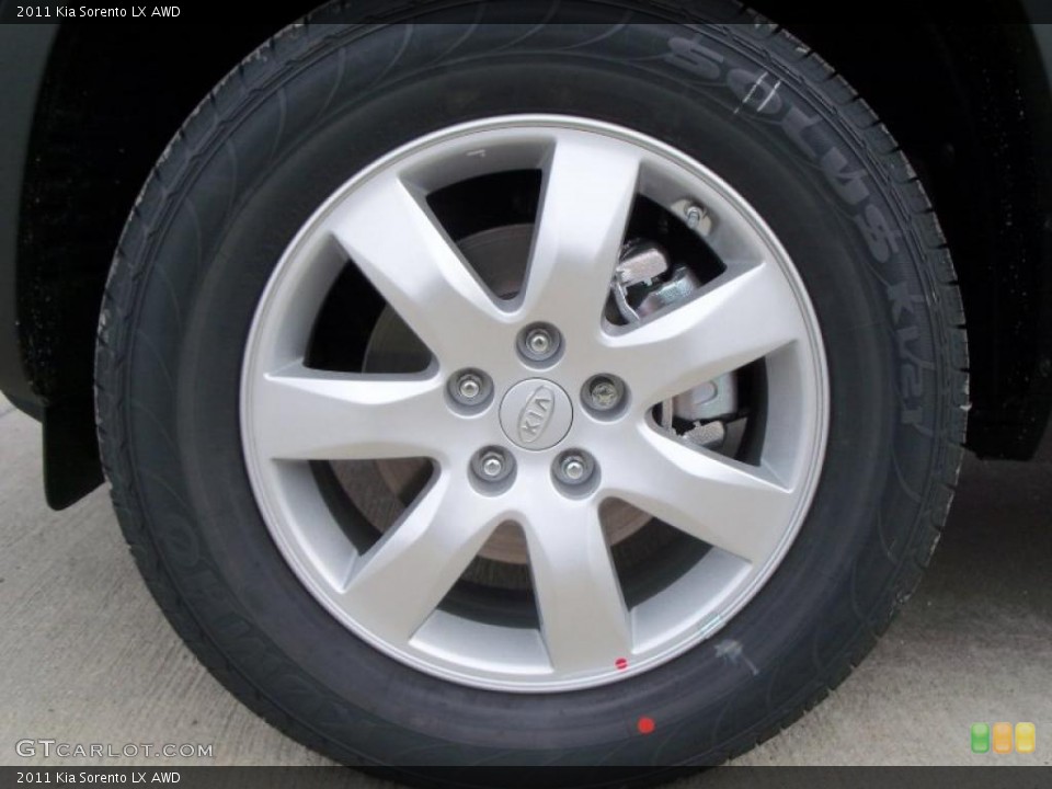 2011 Kia Sorento LX AWD Wheel and Tire Photo #41234611