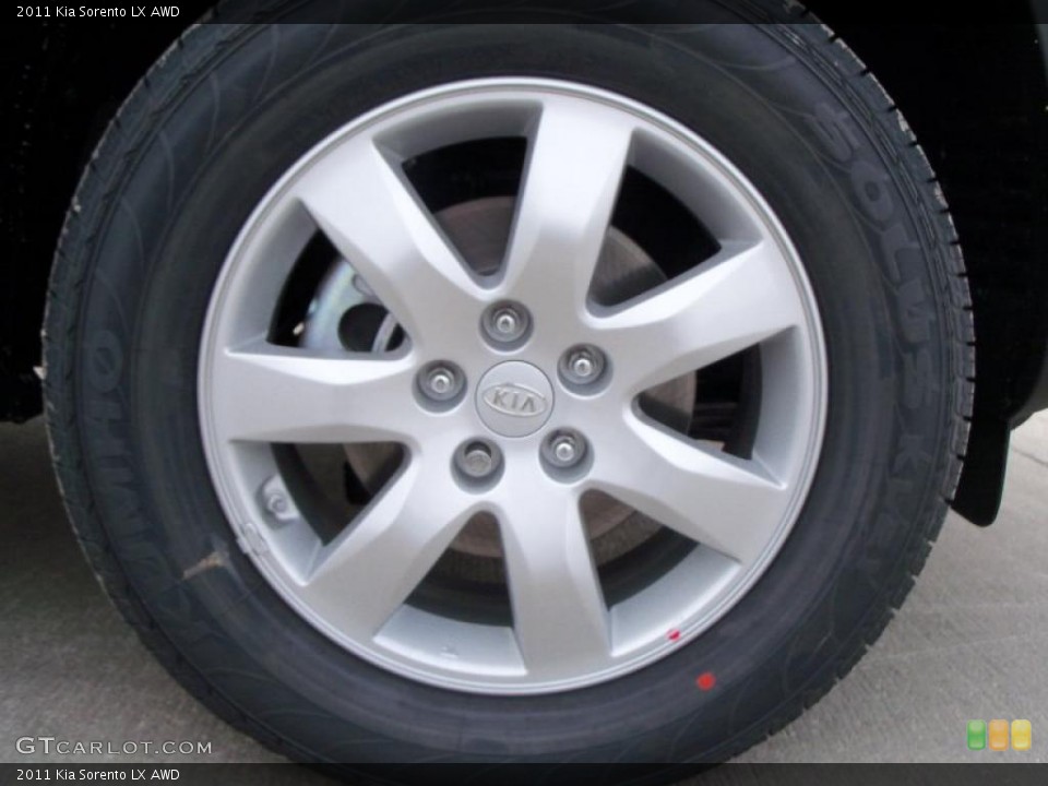 2011 Kia Sorento LX AWD Wheel and Tire Photo #41234623