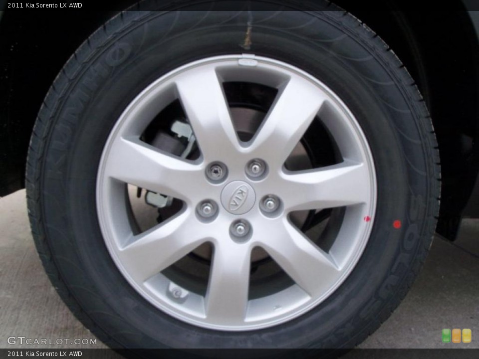 2011 Kia Sorento LX AWD Wheel and Tire Photo #41234635