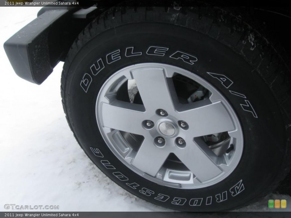 2011 Jeep Wrangler Unlimited Sahara 4x4 Wheel and Tire Photo #41249729