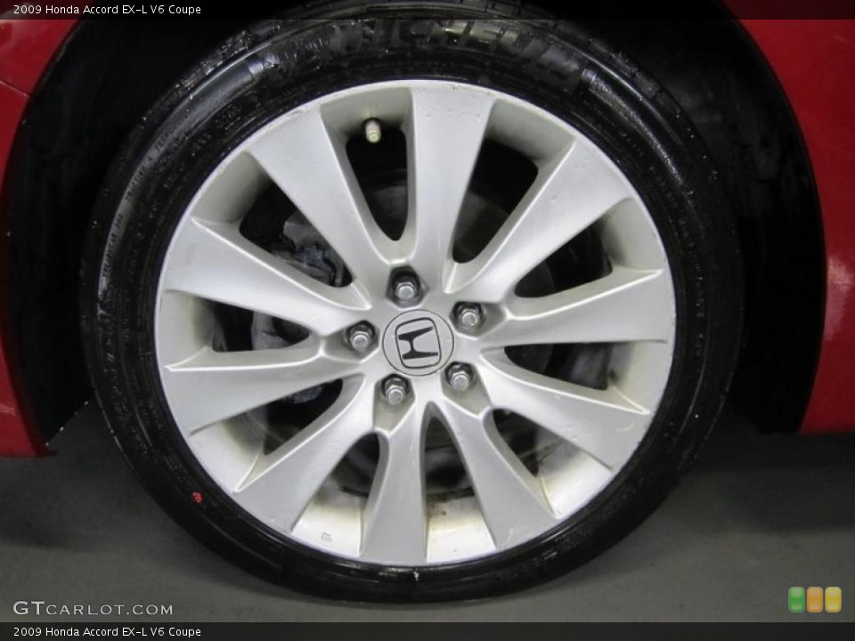 2009 Honda Accord EX-L V6 Coupe Wheel and Tire Photo #41251233