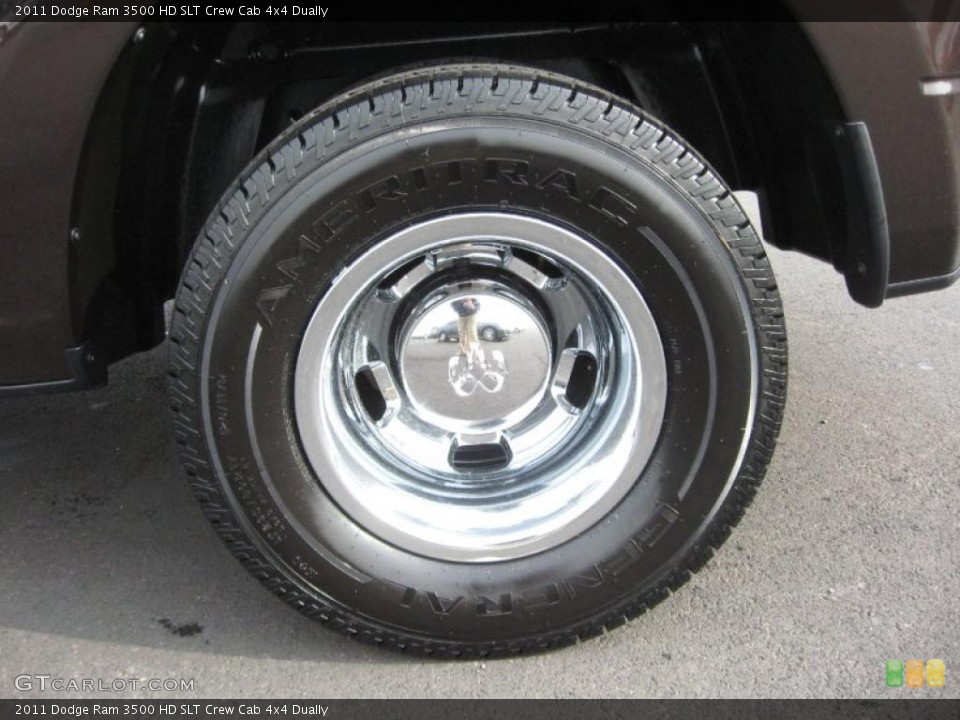 2011 Dodge Ram 3500 HD SLT Crew Cab 4x4 Dually Wheel and Tire Photo #41253049