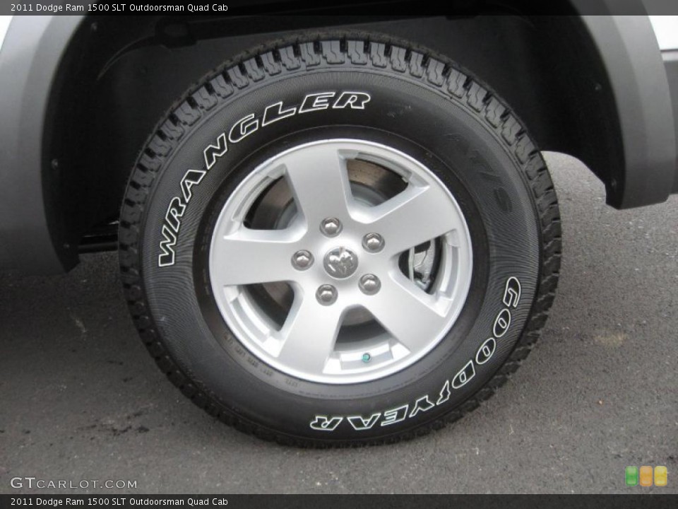 2011 Dodge Ram 1500 SLT Outdoorsman Quad Cab Wheel and Tire Photo #41254373