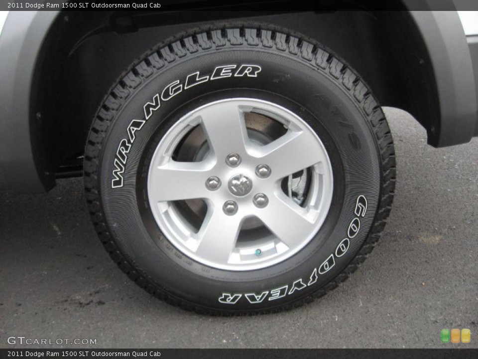 2011 Dodge Ram 1500 SLT Outdoorsman Quad Cab Wheel and Tire Photo #41254373