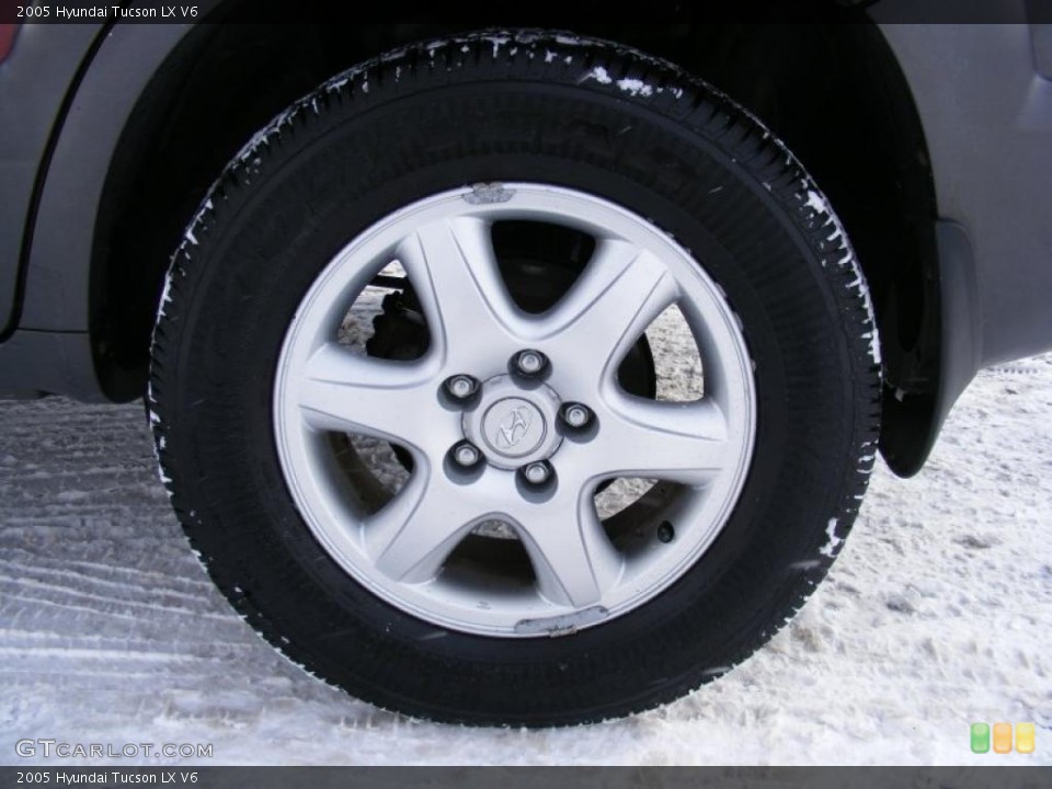 2005 Hyundai Tucson LX V6 Wheel and Tire Photo #41258537