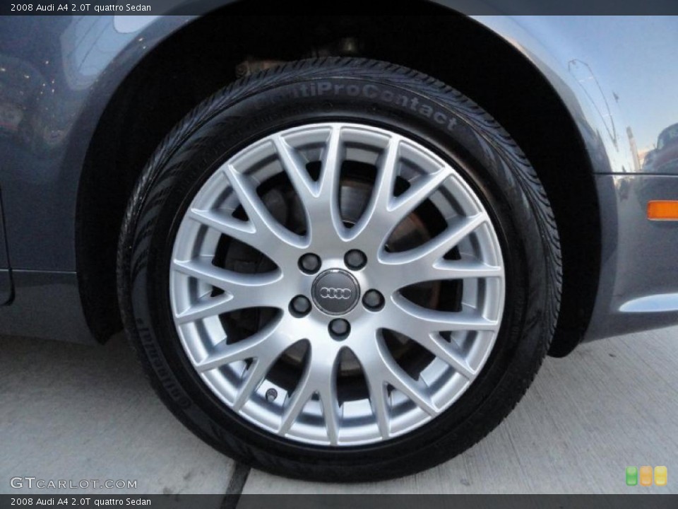 2008 Audi A4 2.0T quattro Sedan Wheel and Tire Photo #41259189