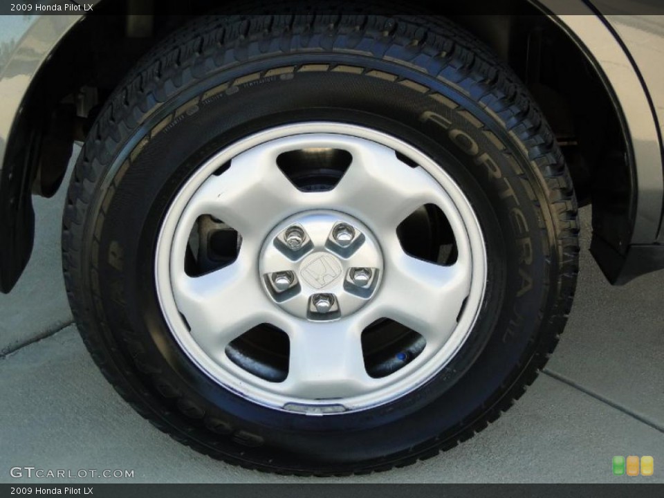 2009 Honda Pilot LX Wheel and Tire Photo #41268181