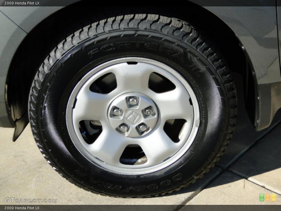 2009 Honda Pilot LX Wheel and Tire Photo #41268217