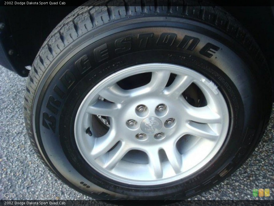 2002 Dodge Dakota Sport Quad Cab Wheel and Tire Photo #41274729