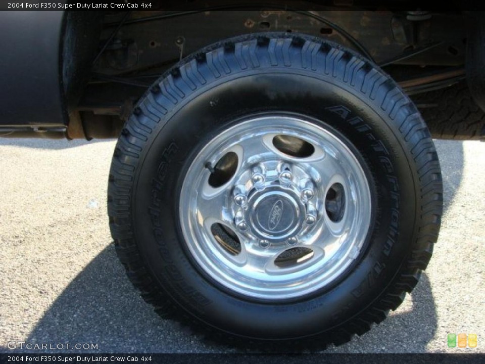 2004 Ford F350 Super Duty Lariat Crew Cab 4x4 Wheel and Tire Photo #41279249
