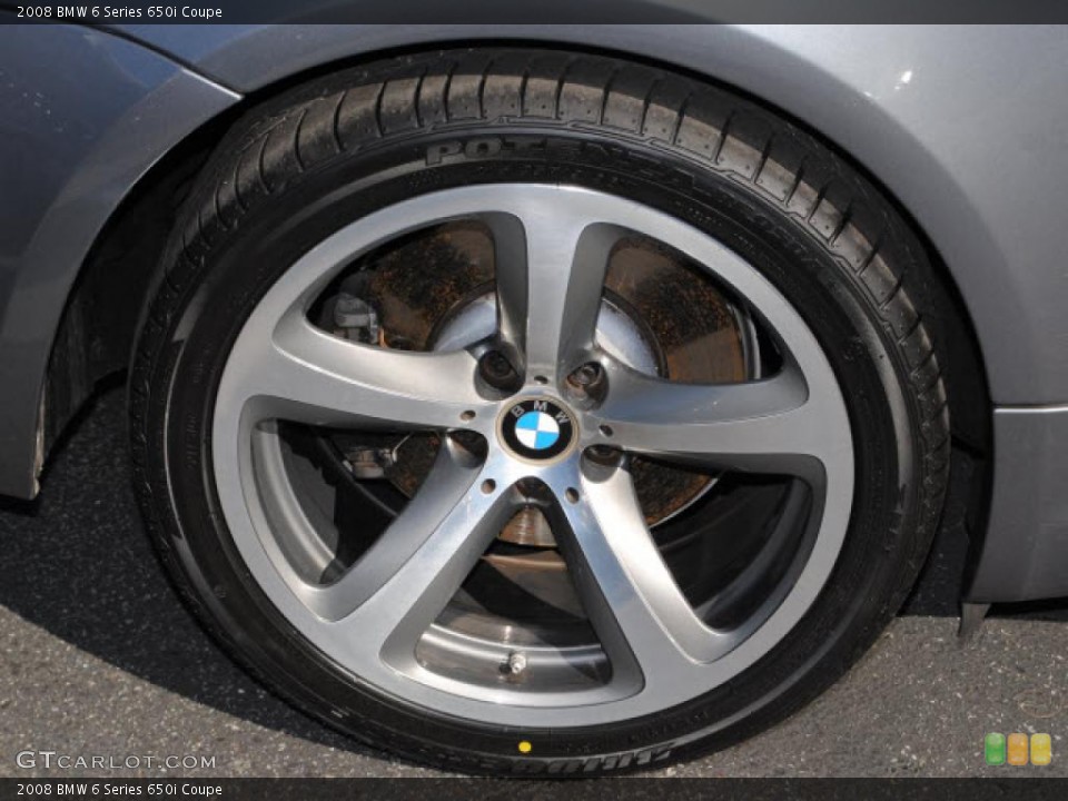 2008 BMW 6 Series 650i Coupe Wheel and Tire Photo #41282805