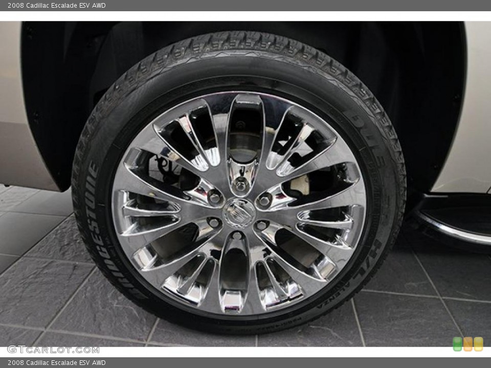 2008 Cadillac Escalade Custom Wheel and Tire Photo #41286273