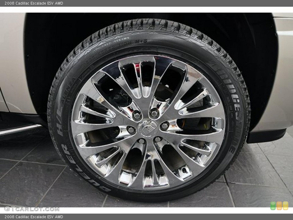 2008 Cadillac Escalade Custom Wheel and Tire Photo #41286305