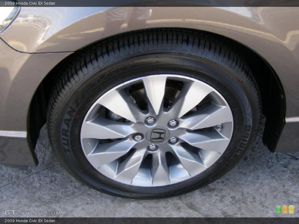 2009 Honda Civic EX Sedan Wheel and Tire Photo #41292389