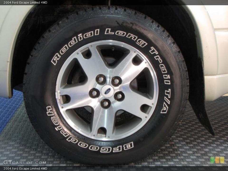 2004 Ford Escape Limited 4WD Wheel and Tire Photo #41297987