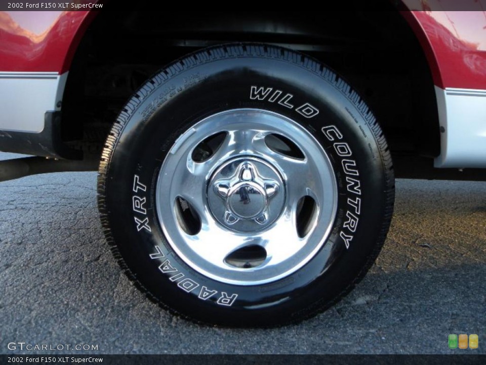 2002 Ford F150 XLT SuperCrew Wheel and Tire Photo #41323642