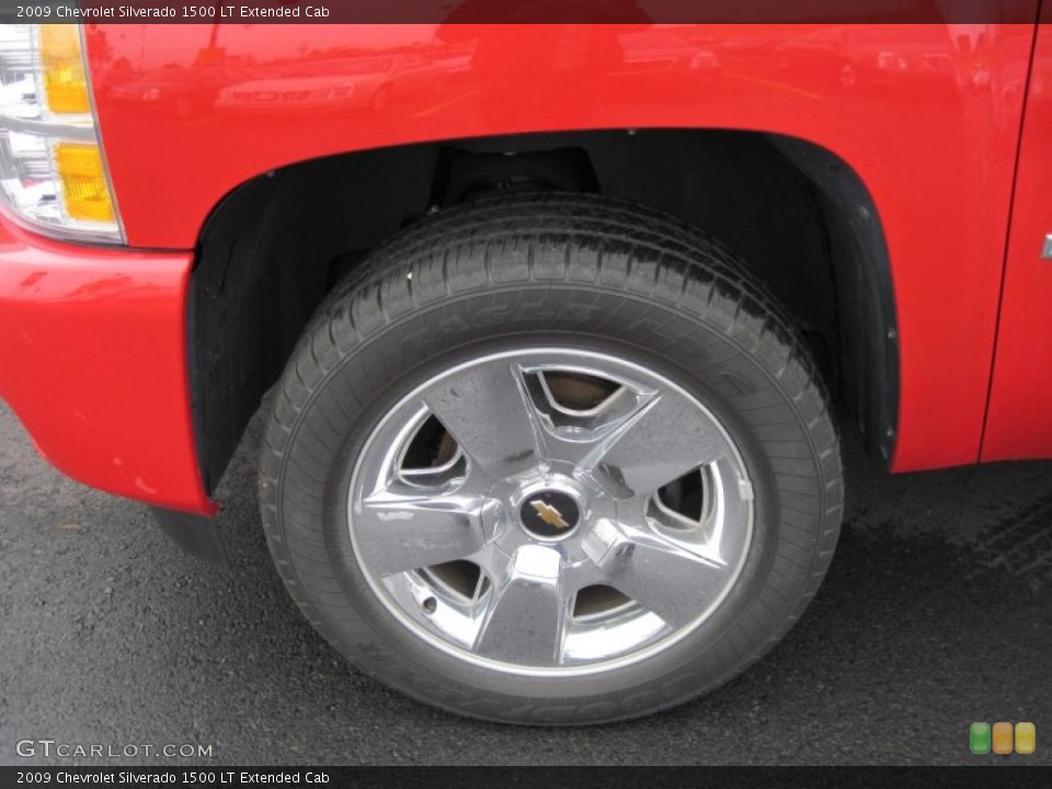 2009 Chevrolet Silverado 1500 LT Extended Cab Wheel and Tire Photo #41326410