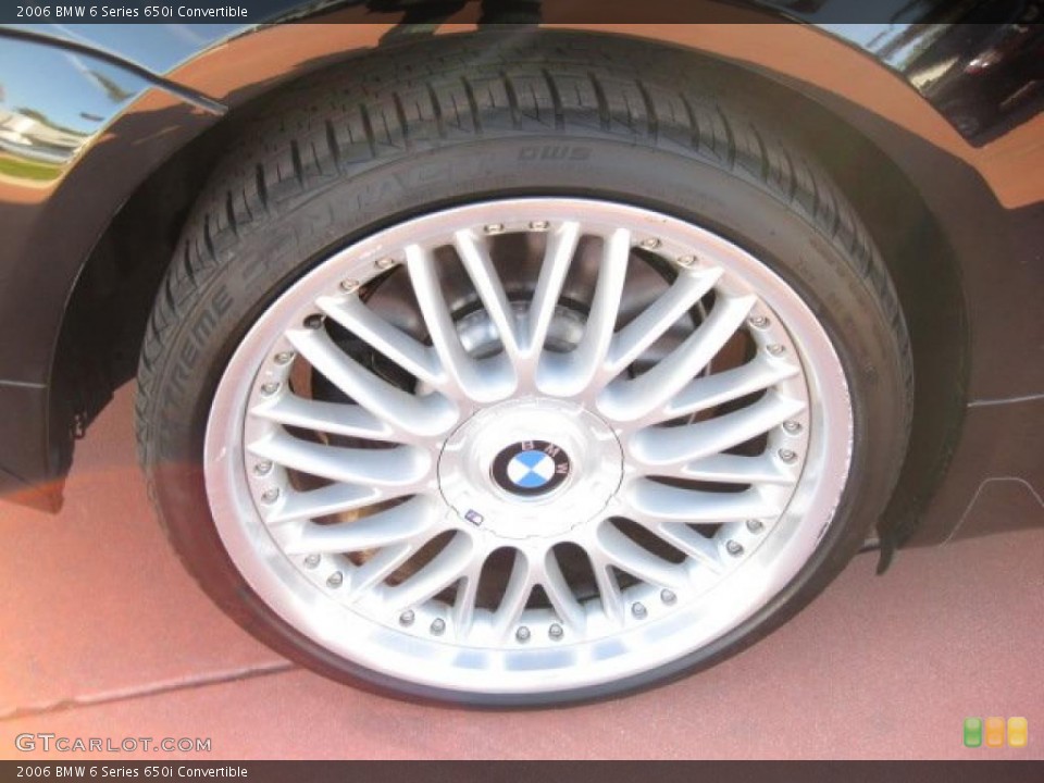 2006 BMW 6 Series 650i Convertible Wheel and Tire Photo #41344503