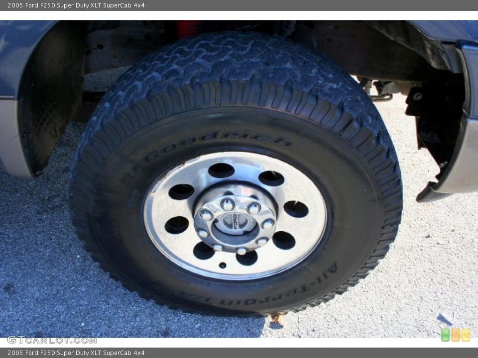 2005 Ford F250 Super Duty XLT SuperCab 4x4 Wheel and Tire Photo #41344711