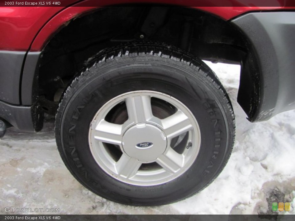 2003 Ford Escape XLS V6 4WD Wheel and Tire Photo #41353451