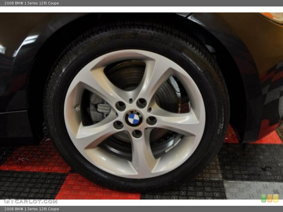2008 BMW 1 Series 128i Coupe Wheel and Tire Photo #41353719