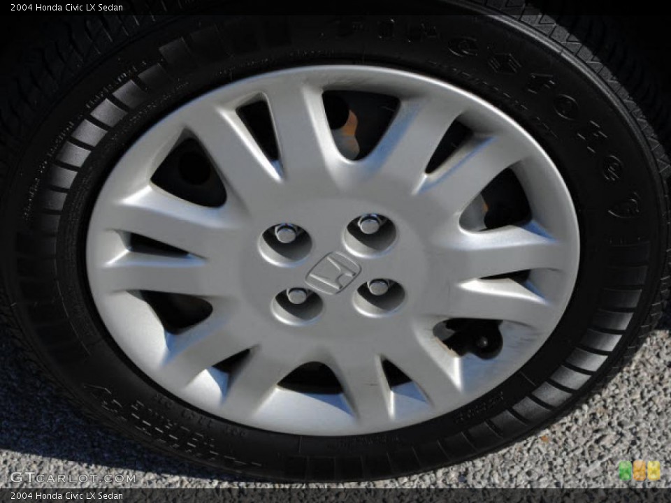 2004 Honda Civic LX Sedan Wheel and Tire Photo #41357875